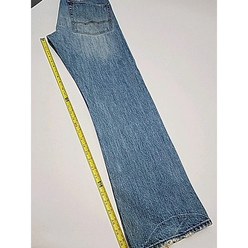 American Eagle Jeans Relaxed Men Sz 31 x 32 Cotton Light Wash Distressed Pants